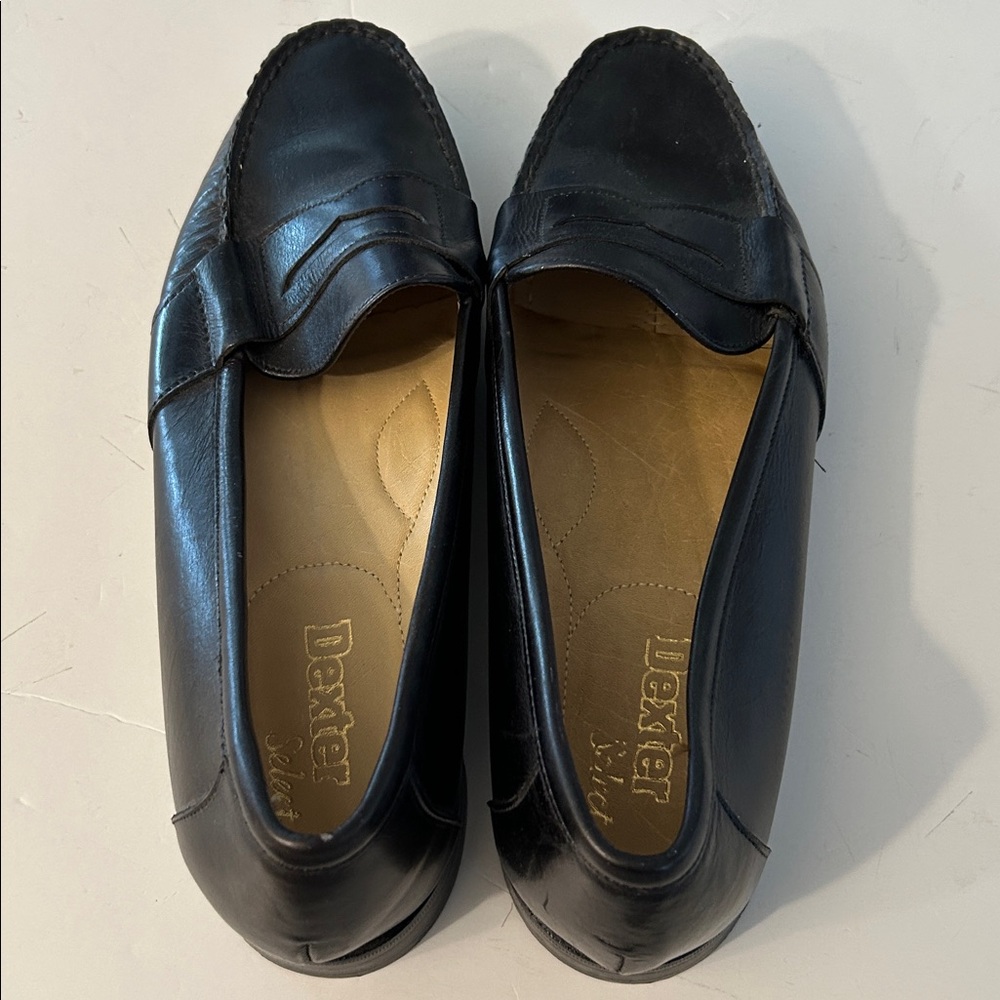 Dexter Men's Elegant Black Slip-On Penny Loafers size 11 made in USA - Picture 7 of 13